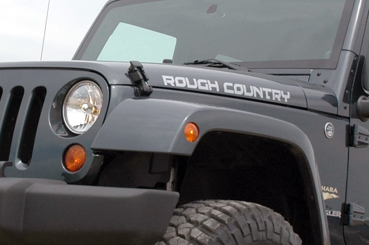 Decal - Fender - Rough Country - 27 Inch - Gray